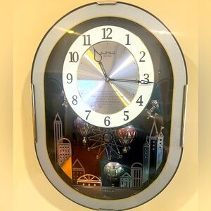 Vintage Cuorum Small World Rhythm Motion Musical Wall Clock-6 Melodies-Working